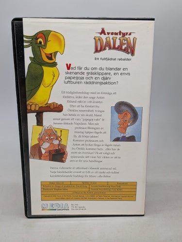 Äventyrs Dalen - Ett fullfjädrat rabalder - Svenskt tal - VHS