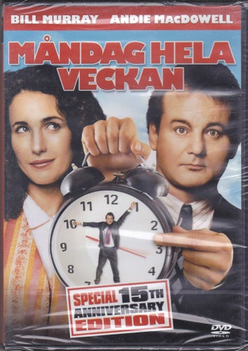 DVD / Måndag Hela Veckan (Groundhog Day) / Bill Murray / Ny & Inplastad