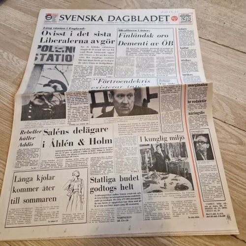 Svenska Dagbladet 1 mars 1974