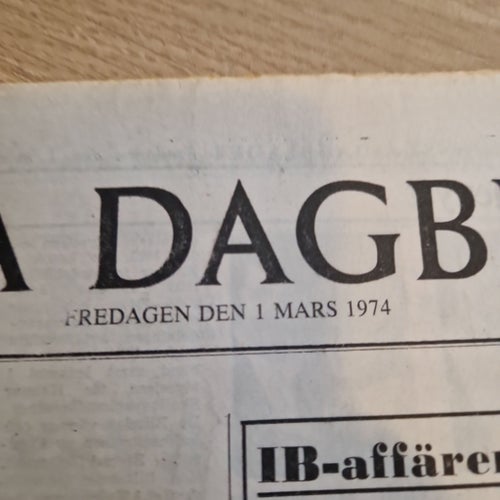 Svenska Dagbladet 1 mars 1974