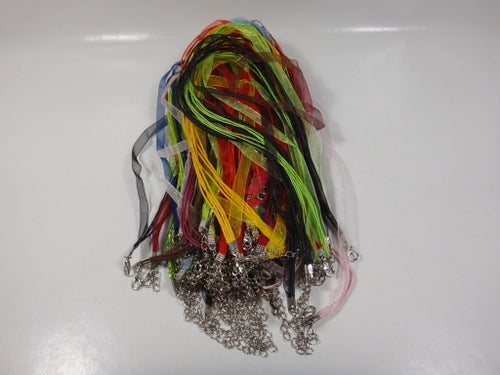 50st Vackra Organza Halsband - Blandade Färger