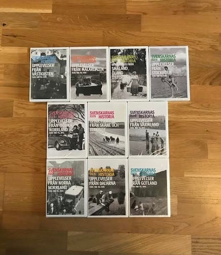 10 st Svenskarnas egen historia - Komplett - Alla inplastade - UTGÅTT