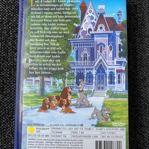 Walt Disney - Lady & Lufsen 2 - Ludde på äventyr - VHS