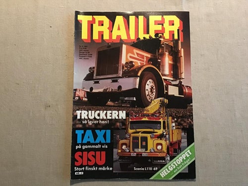 TRAILER NR 2 1981 SISU LASTBIL,TAXI,DOCKSTA TRUCK STOP,JAGUAR,PEO WALLIN PLOGAR