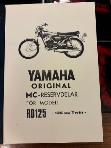 Yamaha RD125 73-75 parts list
