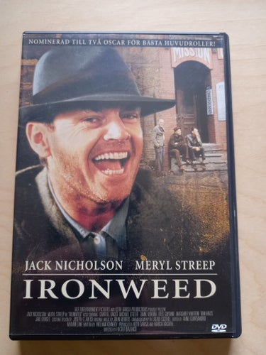 DVD-FILM "IRONWEED" MED JACK NICHOLSON FRÅN 1987