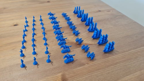 Morrison Games Risk-pjäser, Blå