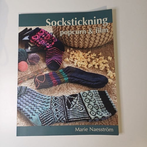 Sockstickning popcorn och film, Marie Naesström, handarbete stickning mönster
