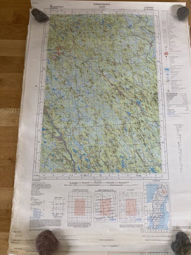8 stycken Översiktskartor Flygversion * Skala 1:250 000