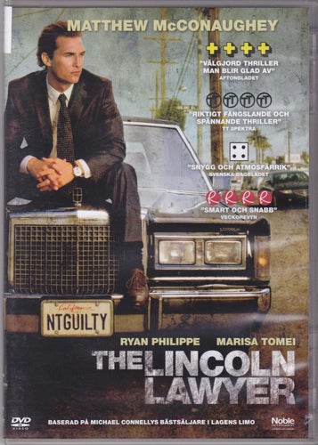 DVD / The Lincoln Lawyer / Matthew McConaughey; Marisa Tomei / Fint skick