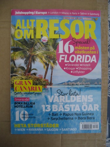 Allt om Resor Nr:12-2014 (16 Måsten på Västkusten i Florida, Världens 13 Bäst