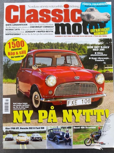 Classic Motor nr 5 2017: Ducati Scrambler 1975, Glas 1700 GT, Porsche 912, Mini