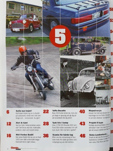 Classic Motor nr 5 2017: Ducati Scrambler 1975, Glas 1700 GT, Porsche 912, Mini