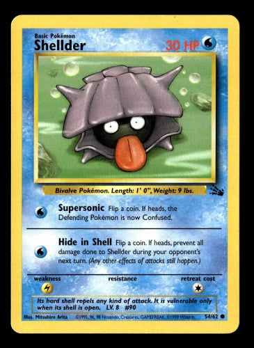 Shellder - 54/62 - Common Fossil Pokemon