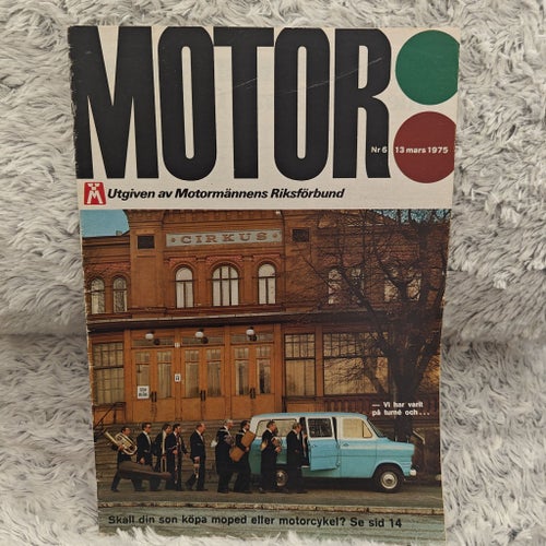 Tidningen Motor - Nr 6 1975