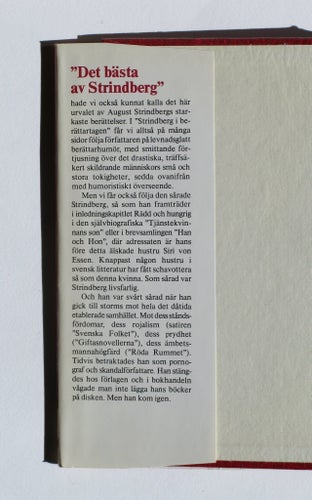 Strindberg i berättartagen, August Strindberg urval Gunnar Ollén