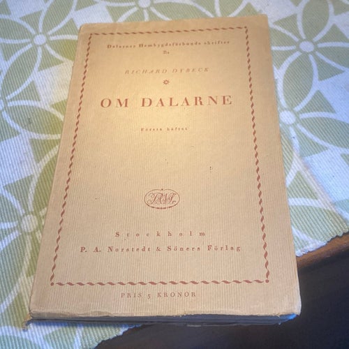 Om Dalarne av Richard Dybeck, 1918