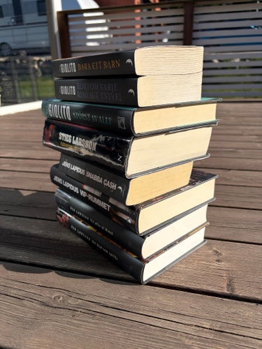 Bokpaket spänning: Malin Persson Giolito, Stieg Larsson, Jens Lapidus m.fl