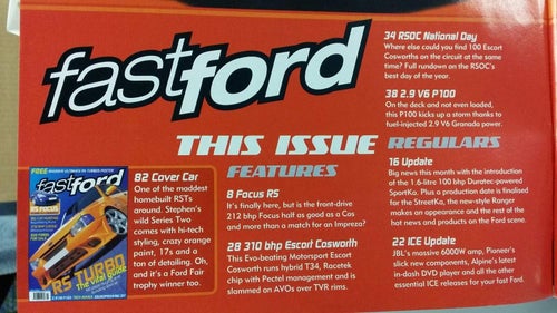 Fast Ford november 2002: Focus RS, Escort Cosworth, Escort RS Turbo (+ plansch)