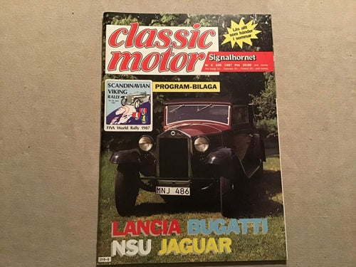 CLASSIC MOTOR NR 6 1987 JAGUAR XK,BUGATTI,NSU,LANCIA ARTENA 1931