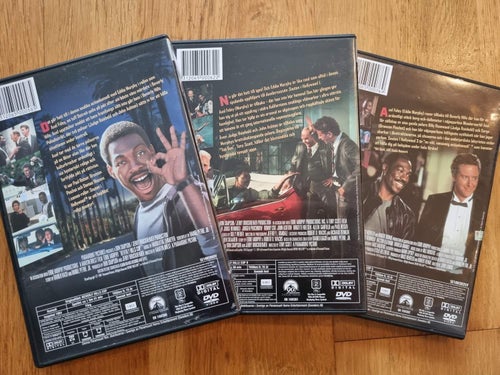 Snuten I Hollywood 1-3 (1984, 1987, 1994) Eddie Murphy, Judge Reinhold.