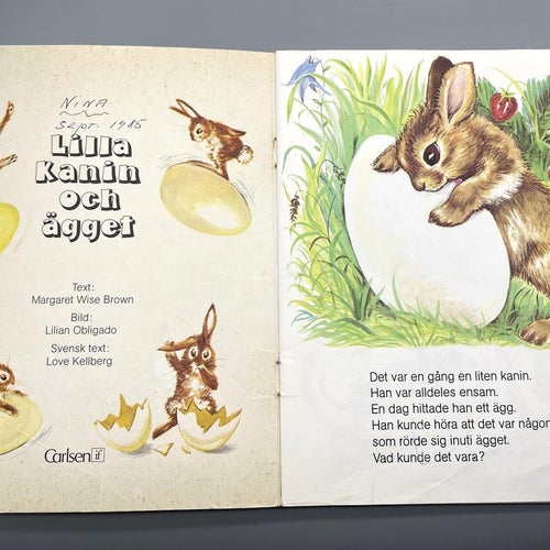 Lilla Kanin och ägget av Margaret Wise Brown mfl (Kronbok 175)