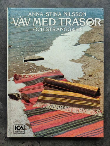 Väv med trasor och stränggarn Bok vävning trasmatta m.m