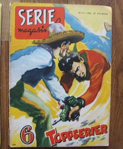 SERIEMAGASINET 1954 NR 12 med Flygbild