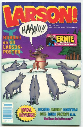 Larson 1991 nr 11 Ernie, Bizarro, Opus, Grimmy, Foxtrot, Qui