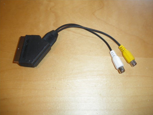 Scart till RCA/lågnivå kabel