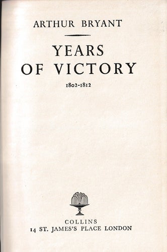 Bok Years of Victory av Arthur Bryant