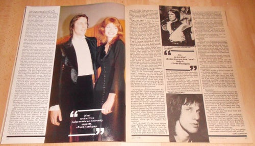 TODD RUNDGREN & UTOPIA, TIDNINGSARTIKEL 1981