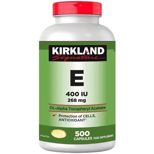 2st burkar Kirkland Signature Vitamin E 500 kapslar/burk - Fraktfritt!