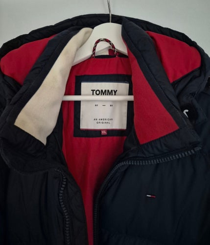 Tommy Jeans blå jacka, storlek XXL