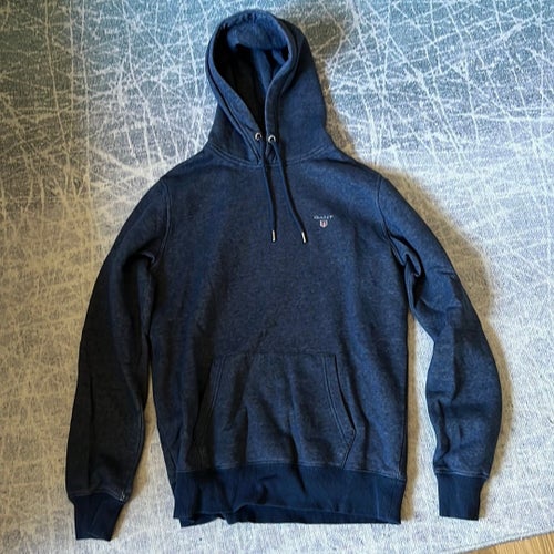 Gant mörkblå hoodie