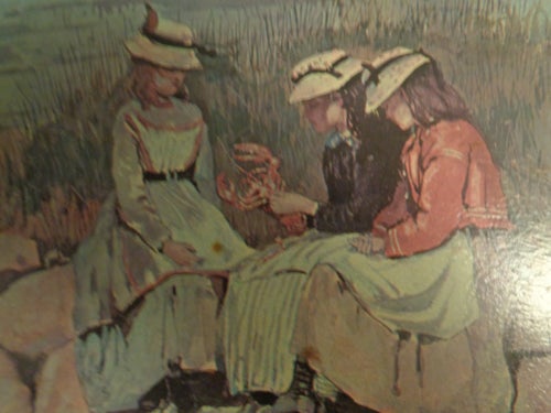 GALLERI of FINE ART VINSLOW HOMES GIRLS CATCHING LOBSTER