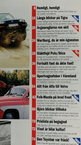 Teknikens Värld nr 22 1994: VW Polo vs Seat Ibiza, Toyota RAV4, Mazda 323 F