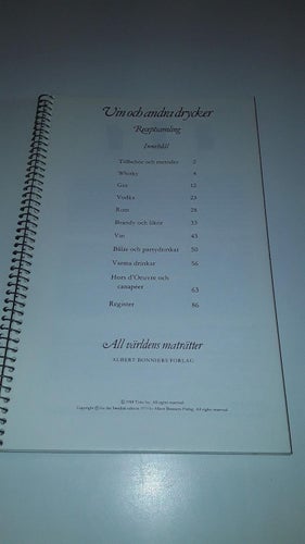 Vin och andra drycker - Receptsamling