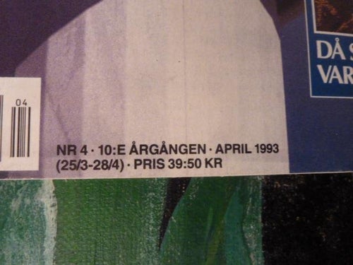 ILLUSTRERAD VETENSKAP, NR 4-1993, TIDNING
