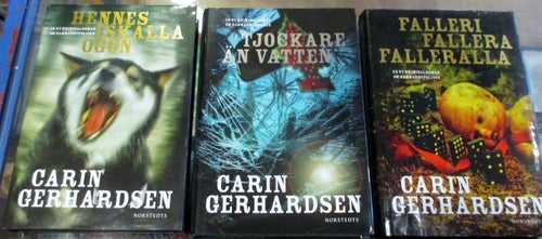Carin Gerhardsen, 3 böcker