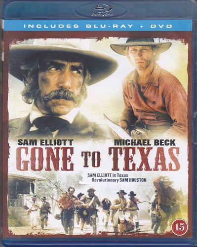 BluRay + DVD / Gone To Texas / Sam Elliott, Michael Beck / Nära nyskick
