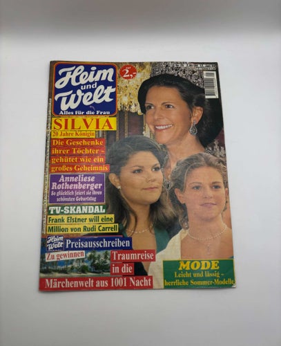 Heim und Welt Nr. 25 – 12 juni 1996 Drottning Silvia Victoria Madeleine