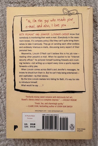 Attachments - Rainbow Rowell - paperback