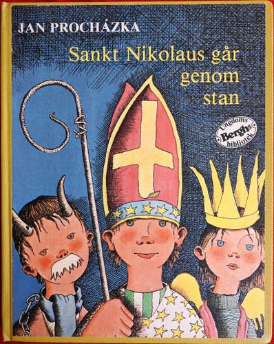 Sankt Nikolaus går genom stan av Jan PROCHÁZKA 1982
