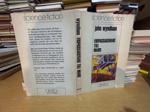 Fripassagerare till Mars av John Wyndham, bok, Very Fine plus