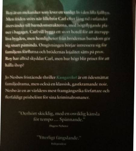 Kungariket av Jo Nesbø, 2020