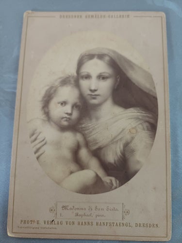 Äldre stort Foto av Madonna di San Sisto