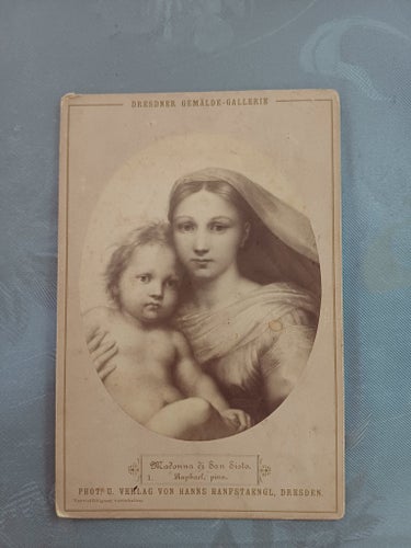 Äldre stort Foto av Madonna di San Sisto