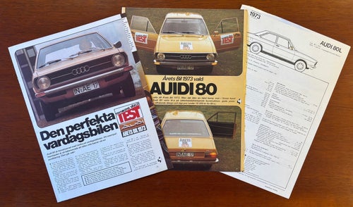 Audi 80 L särtryck ur Teknikens Värld