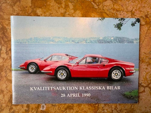 Kvalitetsauktion klassiska bilar 1990. Låg frakt!